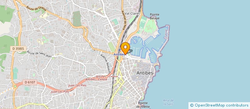 localisation de l'entreprise SALUS à ANTIBES