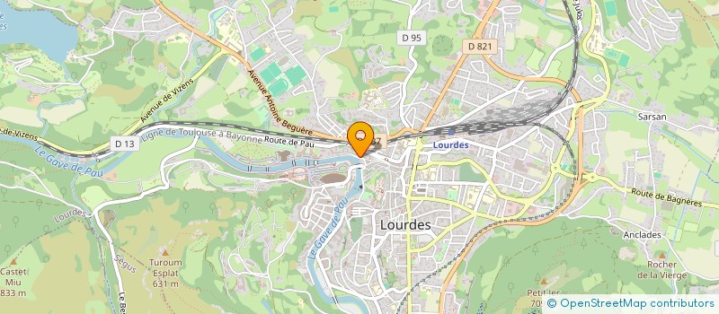 localisation de l'entreprise SALUS INFIRMORUM à LOURDES