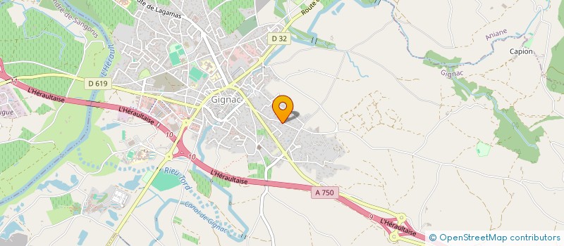 localisation de l'entreprise SALUTEM  GIGNAC