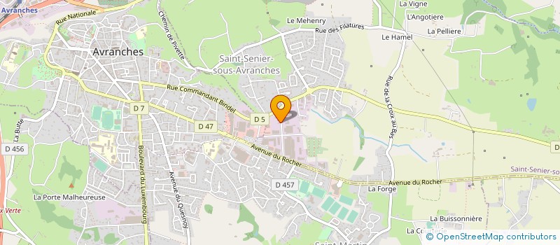 localisation de l'entreprise SALVA à SAINT-SENIER-SOUS-AVRANCHES