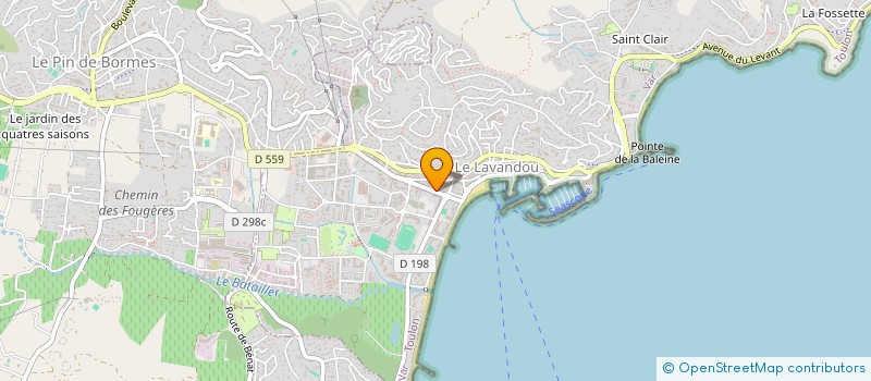 localisation de l'entreprise SALVA ET FILS à LE LAVANDOU