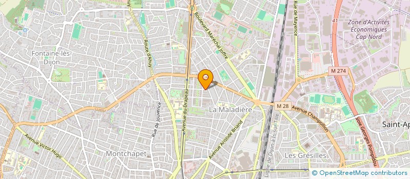 localisation de l'entreprise SALVADOR ELECT à DIJON