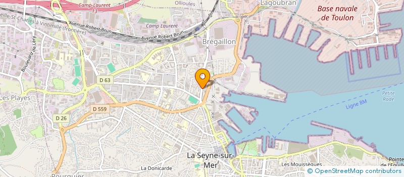 localisation de l'entreprise SALVADOR FREDERIC à LA SEYNE-SUR-MER