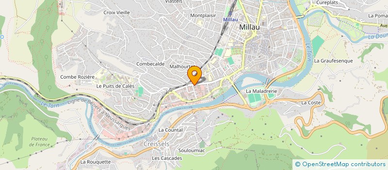 localisation de l'entreprise SALVAN CONSTRUCTION à MILLAU