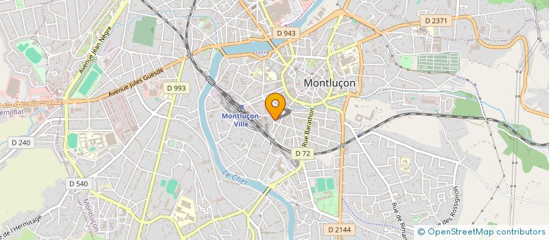 localisation de l'entreprise SALVAN ET ASSOCIES à MONTLUCON