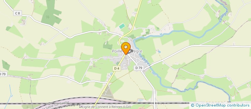 localisation de l'entreprise SALVAN FRAQUET  POILLE-SUR-VEGRE