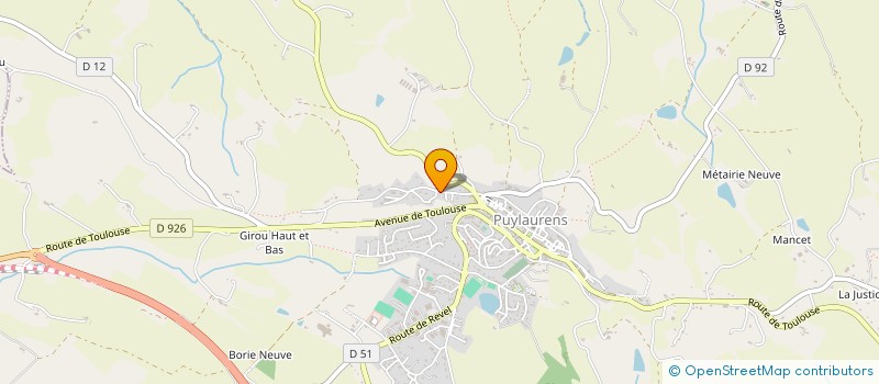 localisation de l'entreprise SALVAN PECH à PUYLAURENS