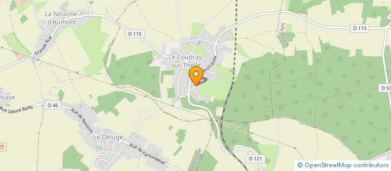 localisation de l'entreprise SALVANACREA à LE COUDRAY-SUR-THELLE