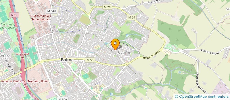 localisation de l'entreprise SALVANNE TOULOUSE  BALMA