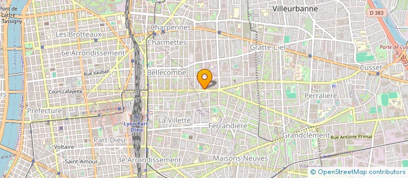 localisation de l'entreprise SALVAT ETANCHEITE à VILLEURBANNE