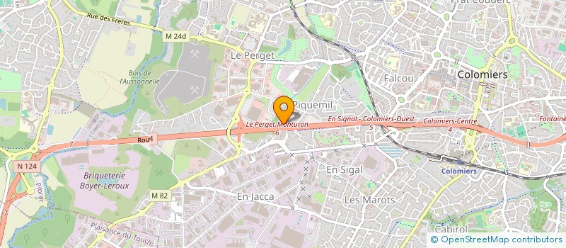 localisation de l'entreprise SALVAYRE JACQUOLETTO PISCINES à COLOMIERS