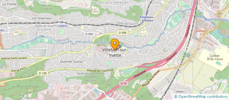 localisation de l'entreprise SALVAZET à VILLEBON-SUR-YVETTE
