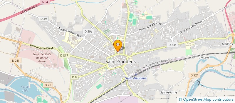 localisation de l'entreprise SALVE  SAINT-GAUDENS