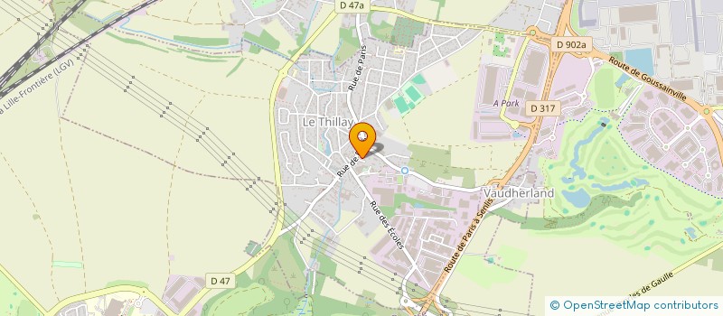 localisation de l'entreprise SALVE  LE THILLAY