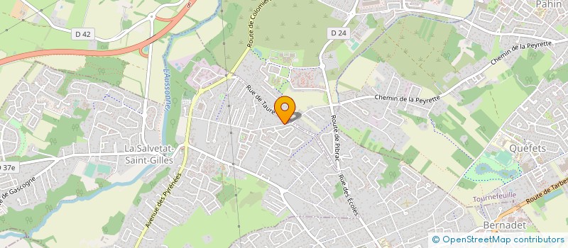 localisation de l'entreprise SALVETAT DECOR  LA SALVETAT-SAINT-GILLES