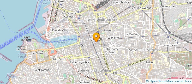 localisation de l'entreprise SALVI B ET PLAZIO J à MARSEILLE 1