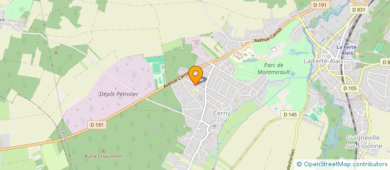 localisation de l'entreprise SALVI & FILS  CERNY