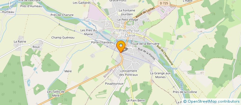 localisation de l'entreprise SALVIA  PREUILLY-SUR-CLAISE