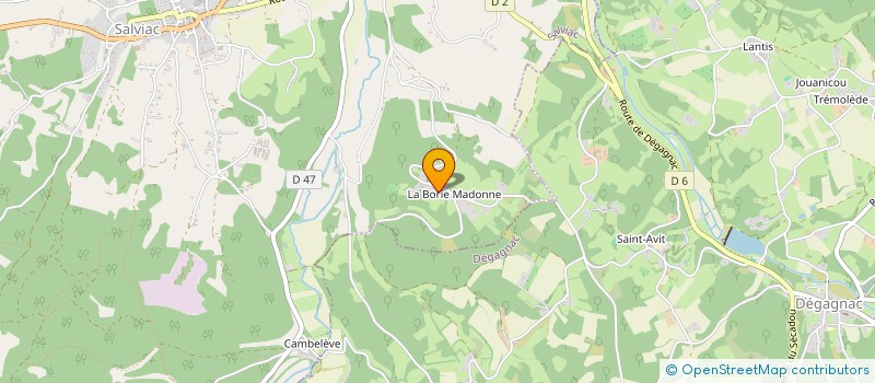 localisation de l'entreprise SALVIAC CYCLOTOURISME  SALVIAC