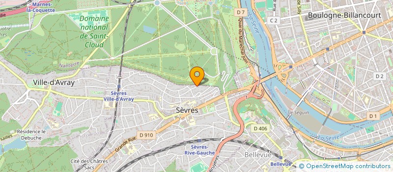localisation de l'entreprise SALVIE'RH à SEVRES