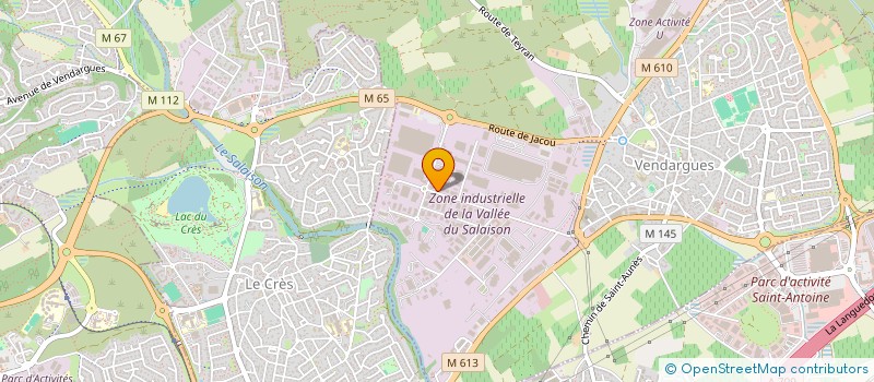 localisation de l'entreprise SALVIO  VENDARGUES