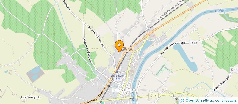 localisation de l'entreprise SALVY DE COUTENS à LISLE-SUR-TARN