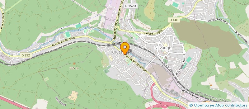 localisation de l'entreprise SALY  KNUTANGE