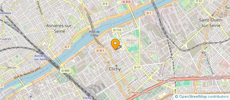 localisation de l'entreprise SALY à CLICHY