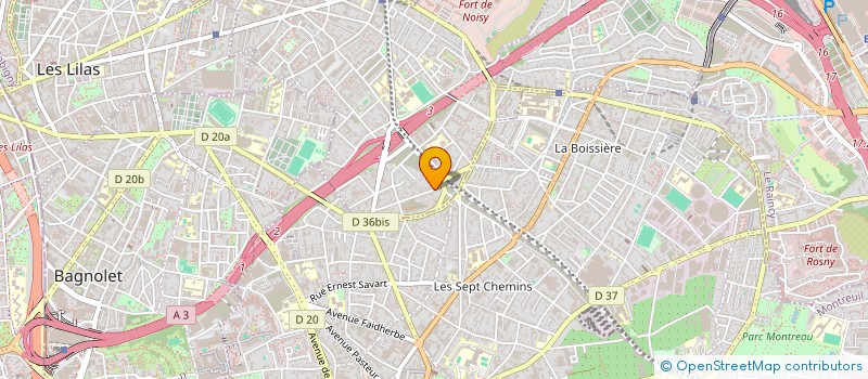 localisation de l'entreprise SALY BAT à ROMAINVILLE