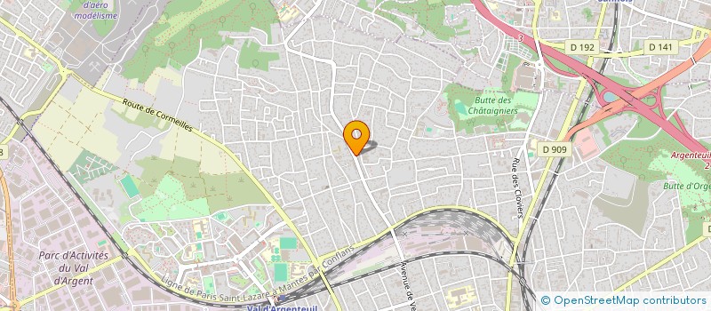 localisation de l'entreprise SALY EVASION  ARGENTEUIL