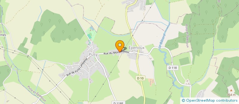 localisation de l'entreprise SALZEDAS à PUSY-ET-EPENOUX