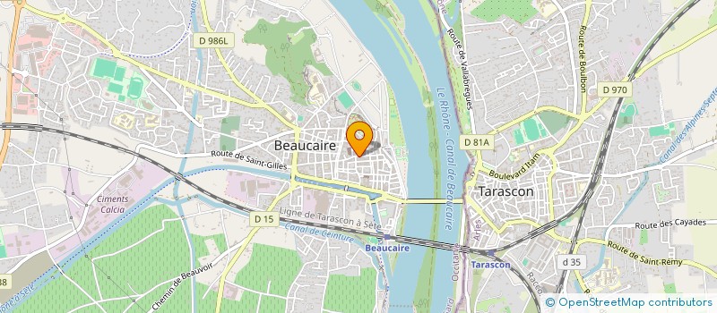 localisation de l'entreprise SAM à BEAUCAIRE
