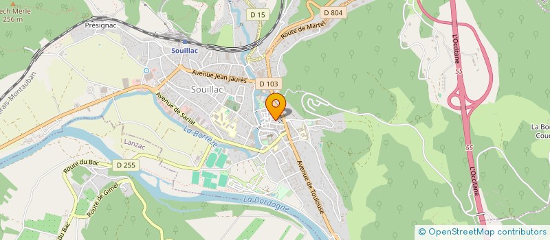 localisation de l'entreprise SAM à LACAVE