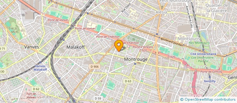 localisation de l'entreprise SAM  MONTROUGE