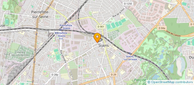 localisation de l'entreprise SAM  STAINS