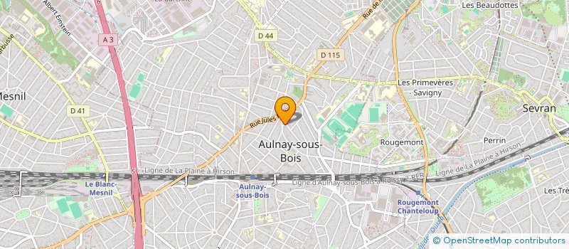 localisation de l'entreprise SAM à AULNAY SOUS BOIS