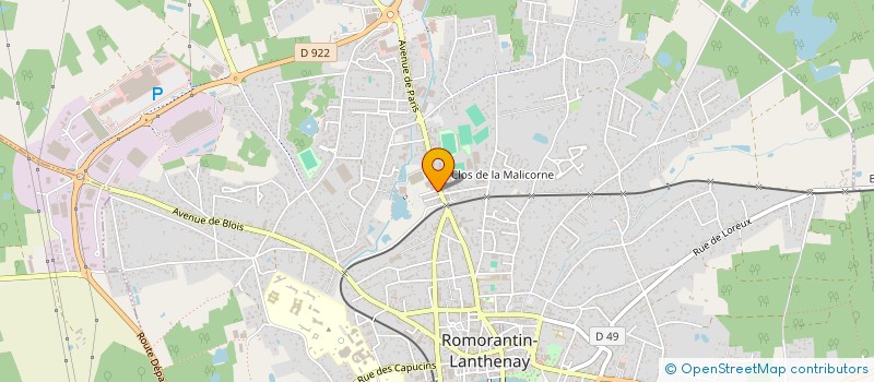 localisation de l'entreprise SAM  ROMORANTIN-LANTHENAY