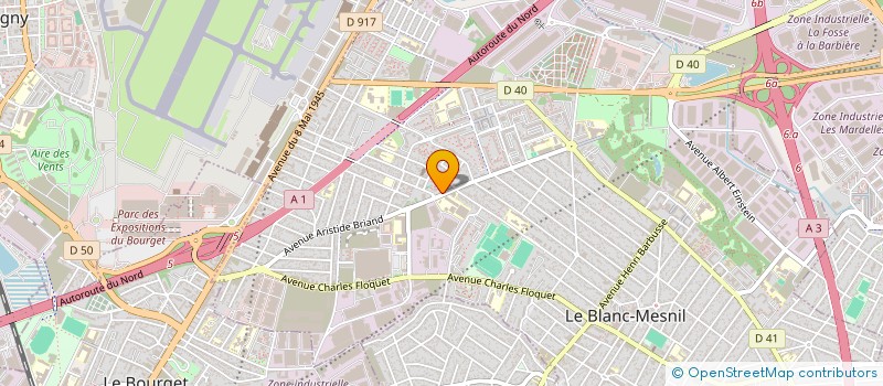 localisation de l'entreprise SAM à LE BLANC-MESNIL