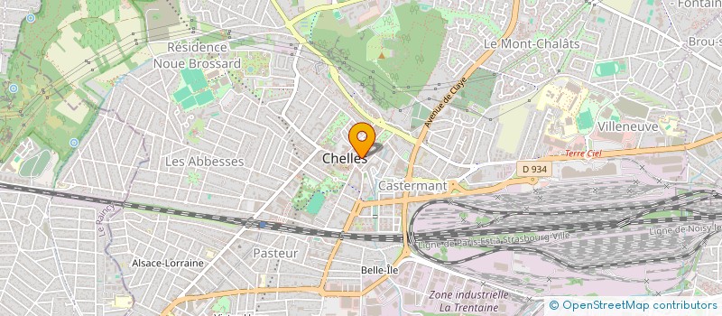 localisation de l'entreprise SAM  CHELLES