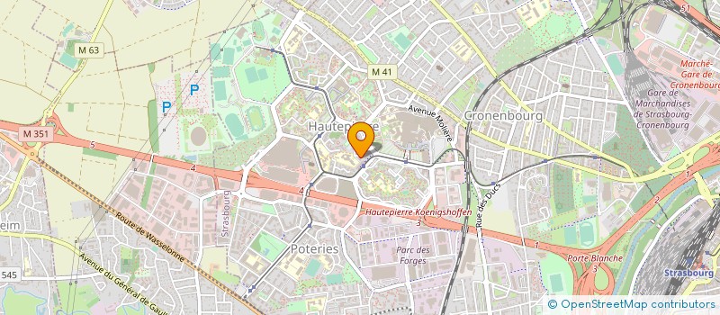 localisation de l'entreprise SAM à STRASBOURG