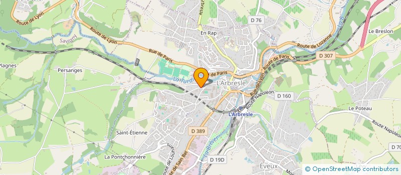 localisation de l'entreprise SAM  L'ARBRESLE