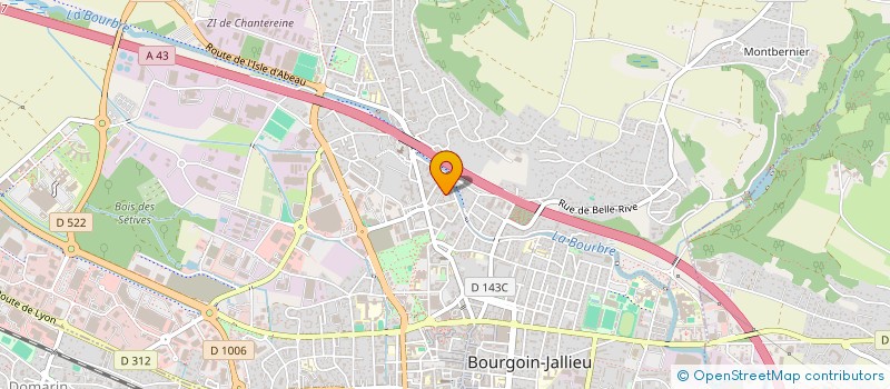 localisation de l'entreprise SAM à BOURGOIN-JALLIEU
