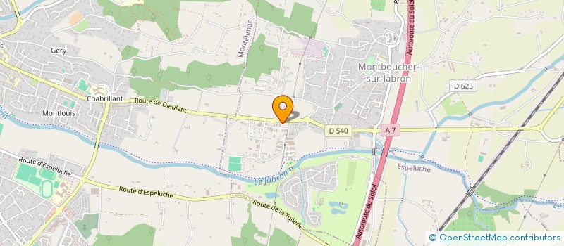 localisation de l'entreprise SAM  MONTBOUCHER-SUR-JABRON