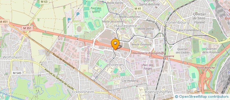localisation de l'entreprise SAM à STRASBOURG