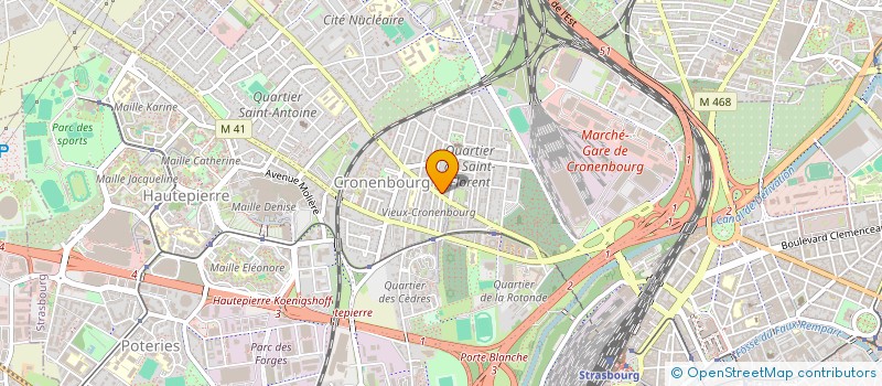 localisation de l'entreprise SAM à STRASBOURG