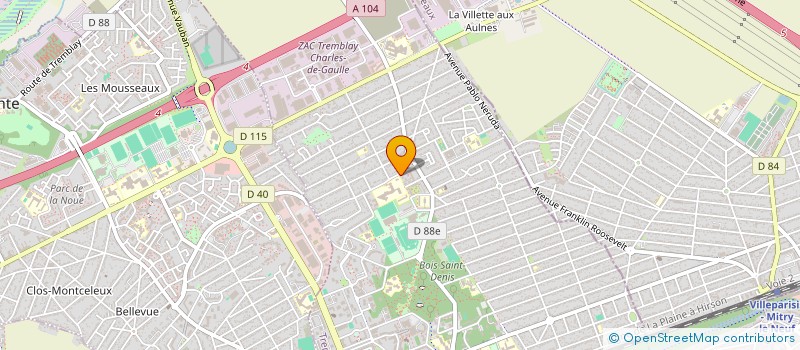 localisation de l'entreprise SAM à TREMBLAY-EN-FRANCE