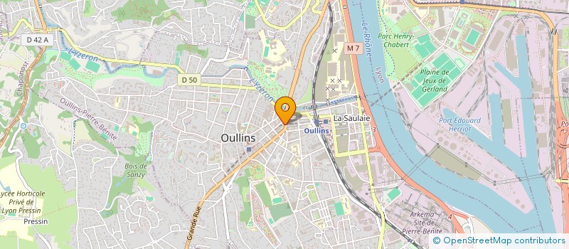 localisation de l'entreprise SAM  OULLINS-PIERRE-BENITE