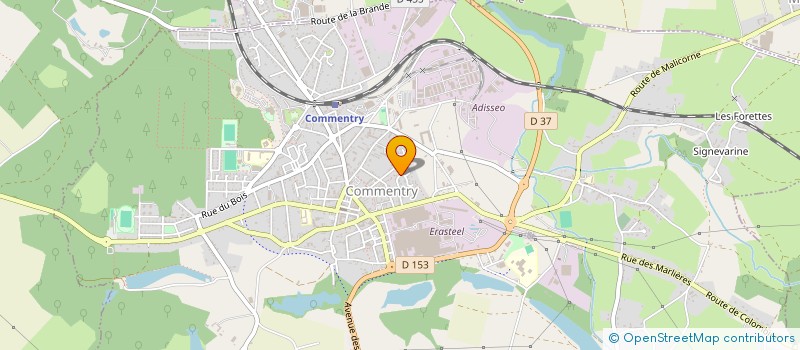 localisation de l'entreprise SAM  COMMENTRY