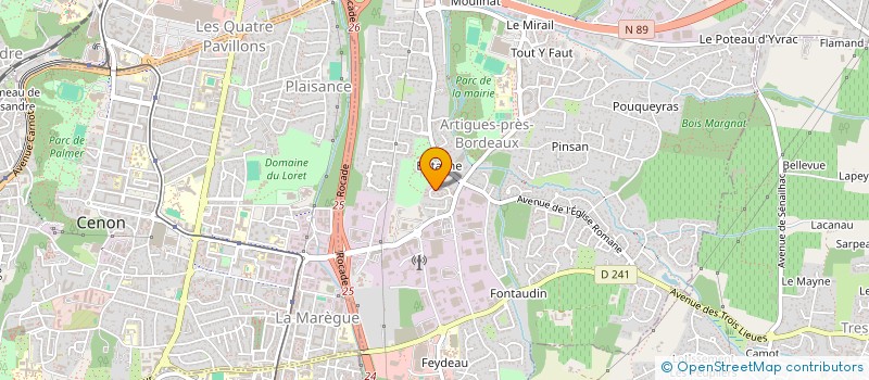 localisation de l'entreprise SAM'ASSURE  ARTIGUES-PRES-BORDEAUX