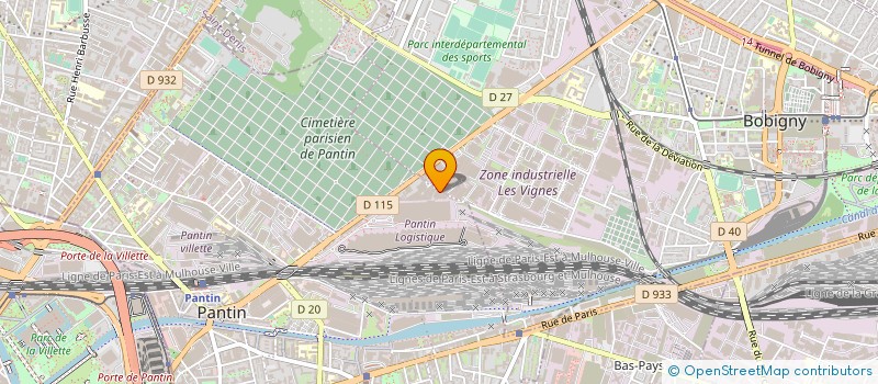 localisation de l'entreprise SAM AUTO à PANTIN